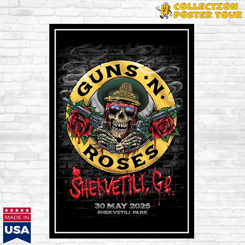 Guns N Roses 30 May 2025 Shekvetili Park Tour Poster