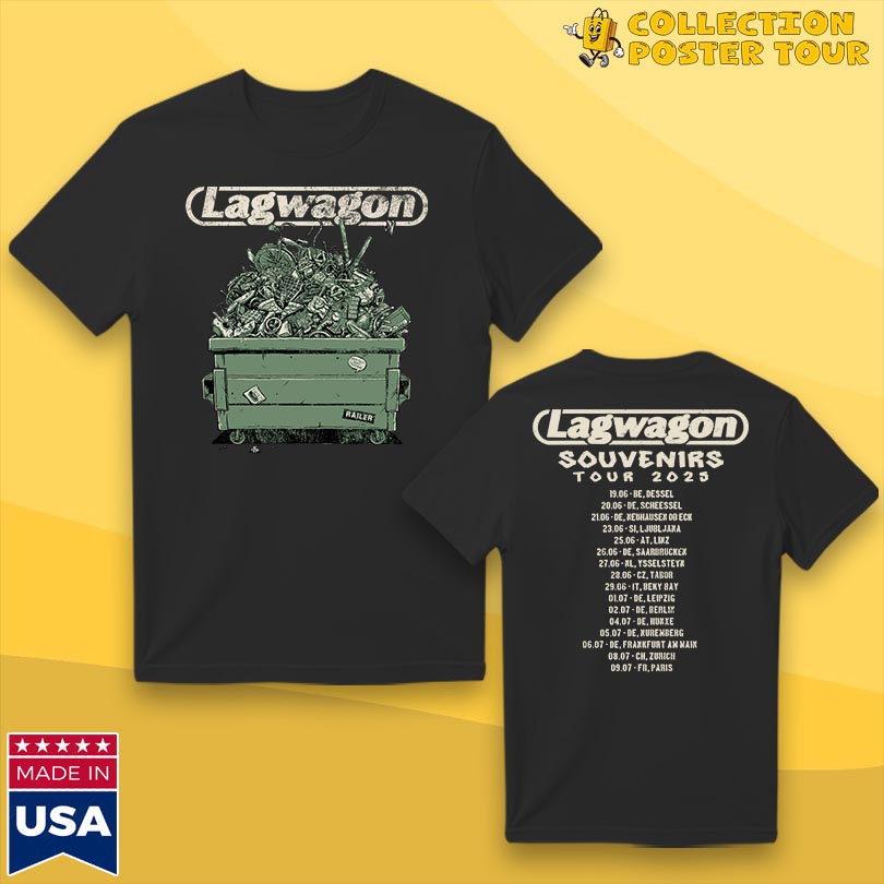 Lagwagon Souvenirs Tour 2025 T-Shirt, hoodie, long sleeve, v