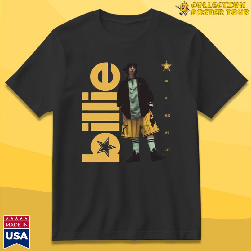 Billie Eilish Hit Me Hard And Soft Star Black T-Shirt