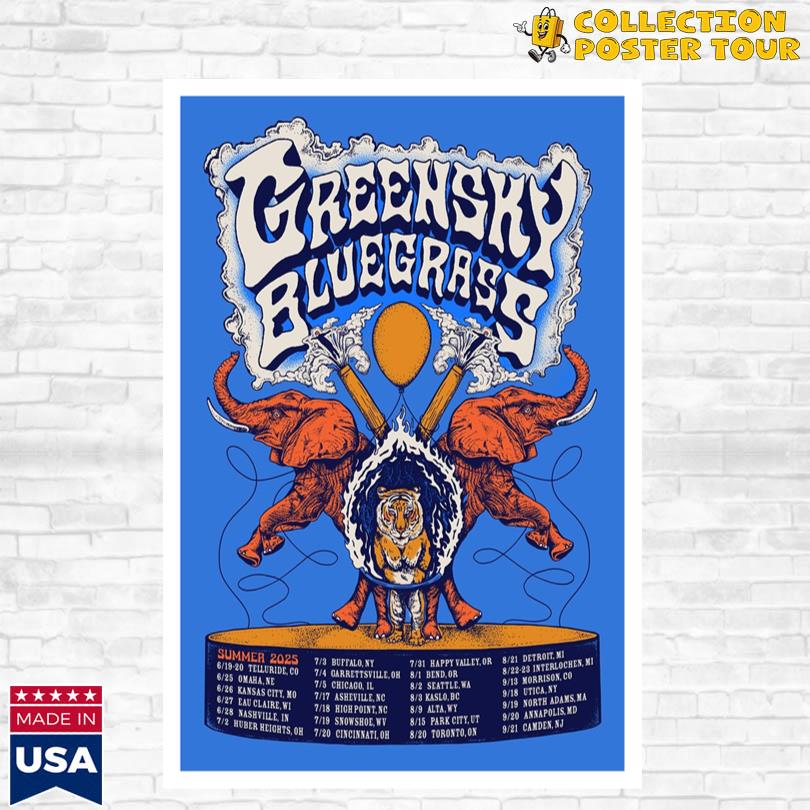 Greensky Bluegrass Summer 2025 Poster Limited Edition