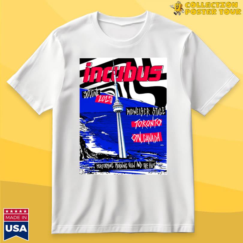 Incubus Budweiser Stage June 30 2025 Toronto, ON Show T-Shirt