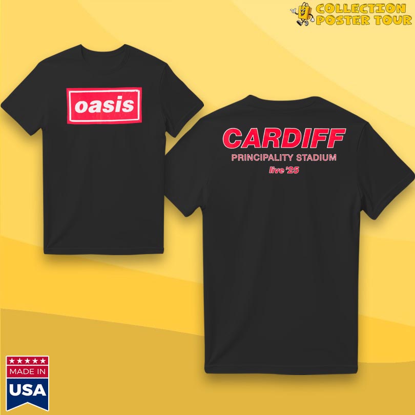 Oasis Cardiff Principality Stadium Live '25 T-Shirt