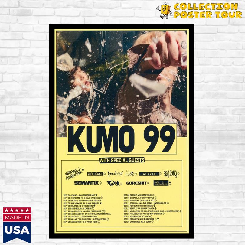 Kumo 99 September October Tour 2025 Poster - collectionpostertour