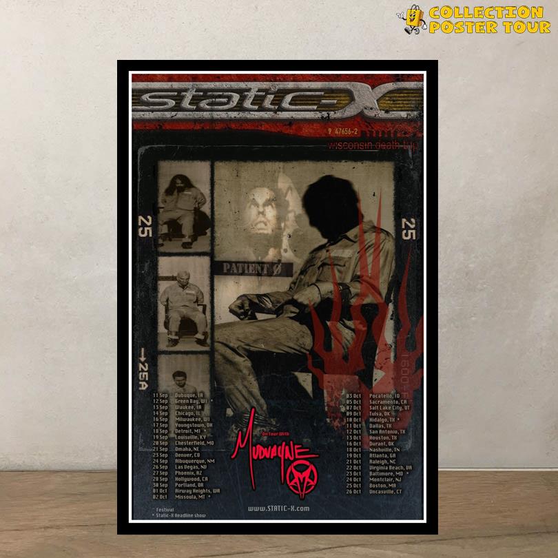 Static-X L.D. 50 25th Anniversary Tour 2025 Poster